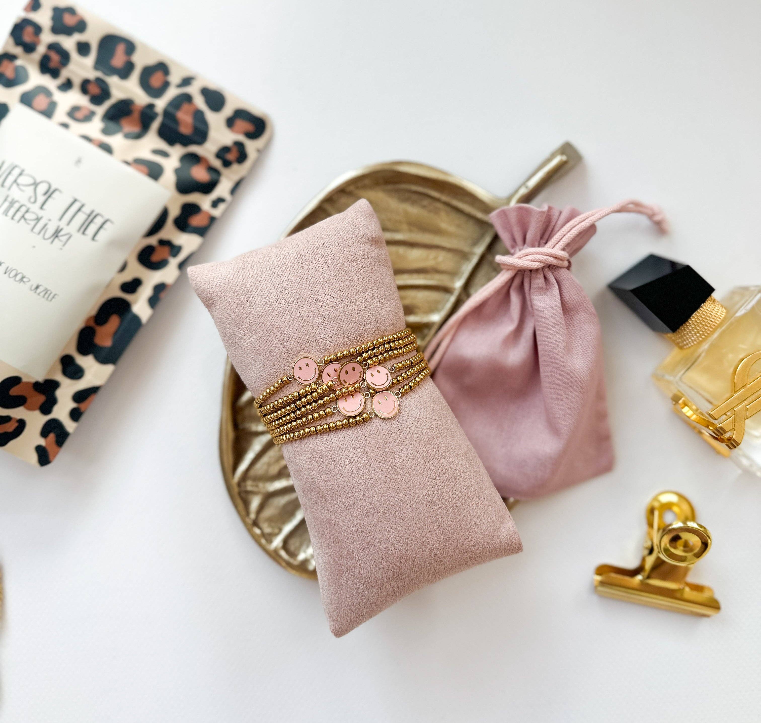 STATIONERY & GIFT - Vente Parures de bijoux - Bracelet | Smiley rose