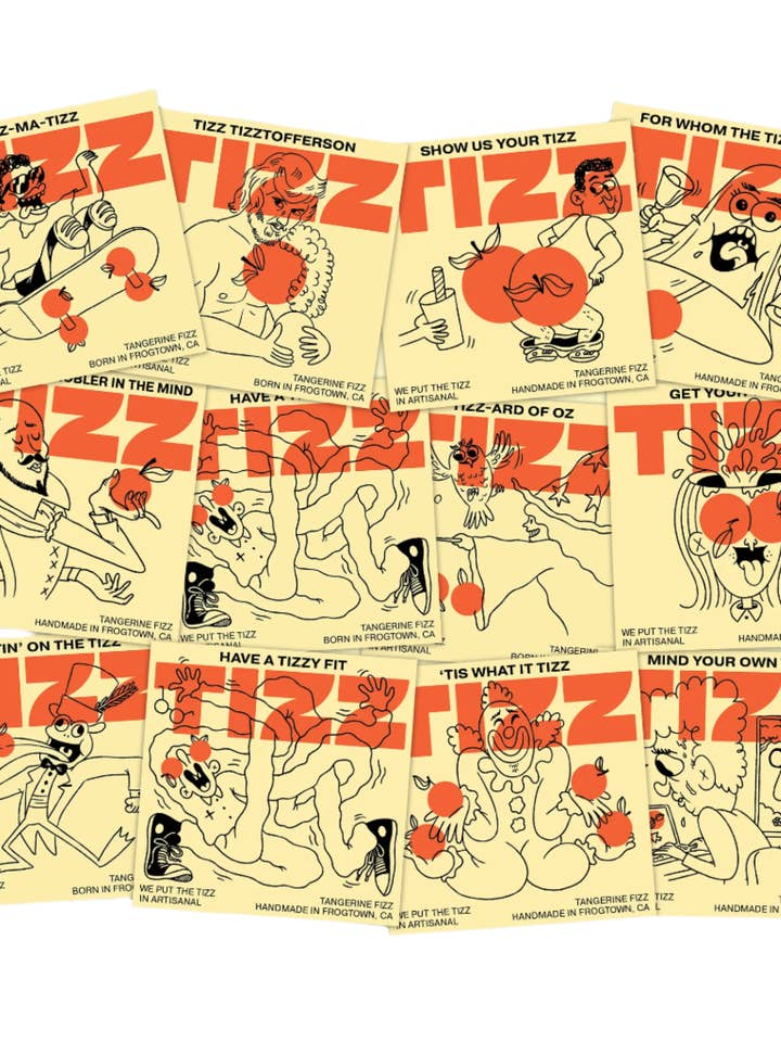 TIZZ Sticker Pack for wholesale by TIZZ