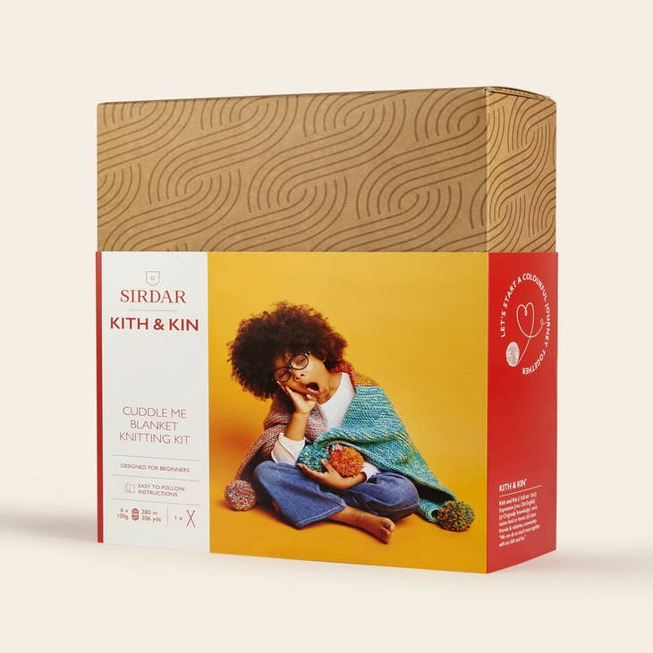 Big Bobble Hat Crochet Kit kith & Kin beginner craft set