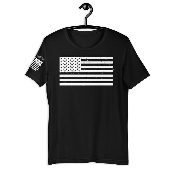 Bandiera americana - T-shirt unisex a maniche corte per la vendita all'ingrosso da parte di Killer Tendencies LLC