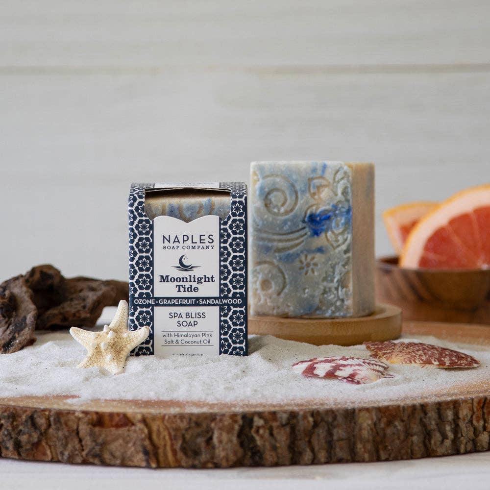 Naples Soap Company | Clean Beauty, Natural Bath & Body - Vente Pains de savon - Savon Spa au Sel de Mer Marée de Clair de Lune – Minéraux Marins & Huile de Coco1