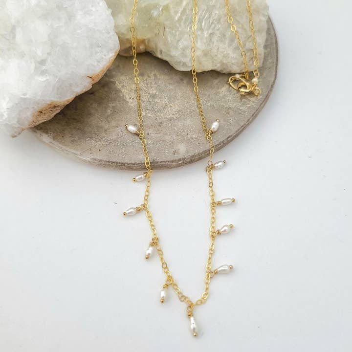 Wisp Necklace for wholesale by James & Jezebelle Jewelry