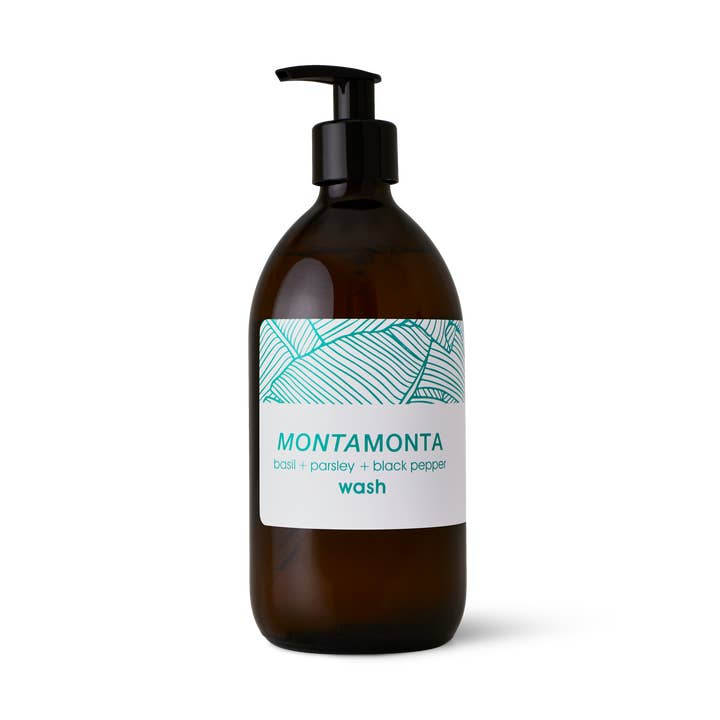 Basil + Parsley Seed + Black Pepper Wash / 500ml for wholesale by MONTAMONTA