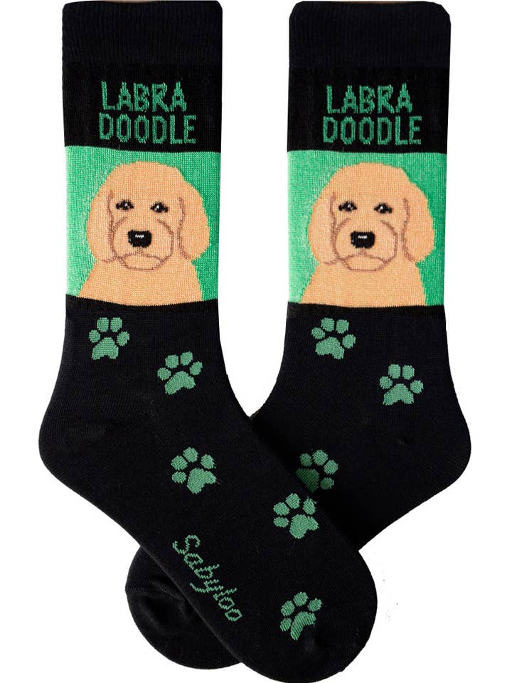 Sabyloo - Wholesale Socks - Unisex - Labradoodle Dog Socks (Tan)