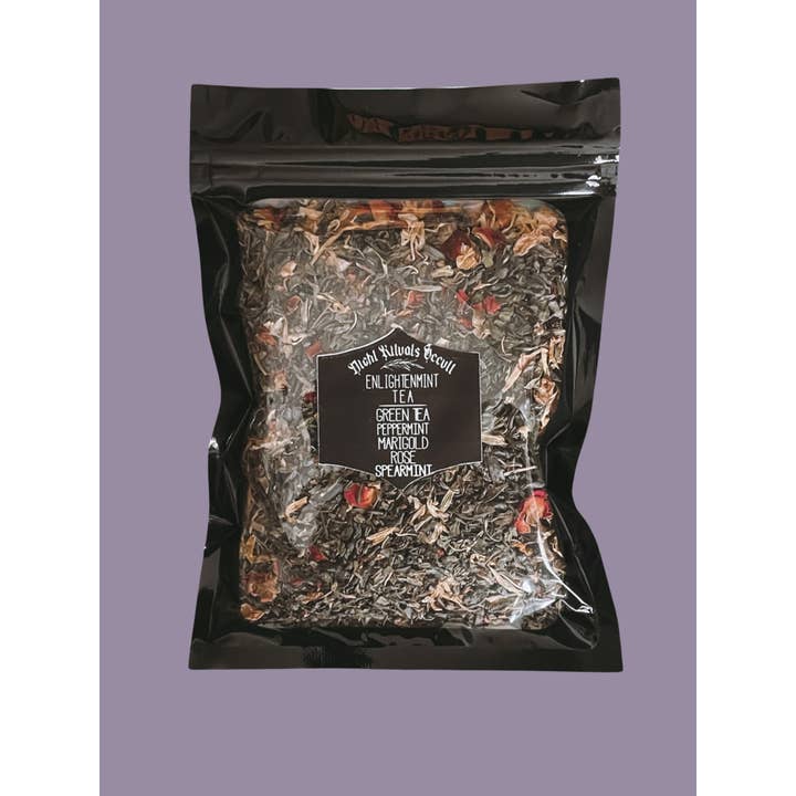 Night Rituals Occult – Chá solto por atacado – LightenMint Calêndula, Rosa, Chá Verde Hortelã2