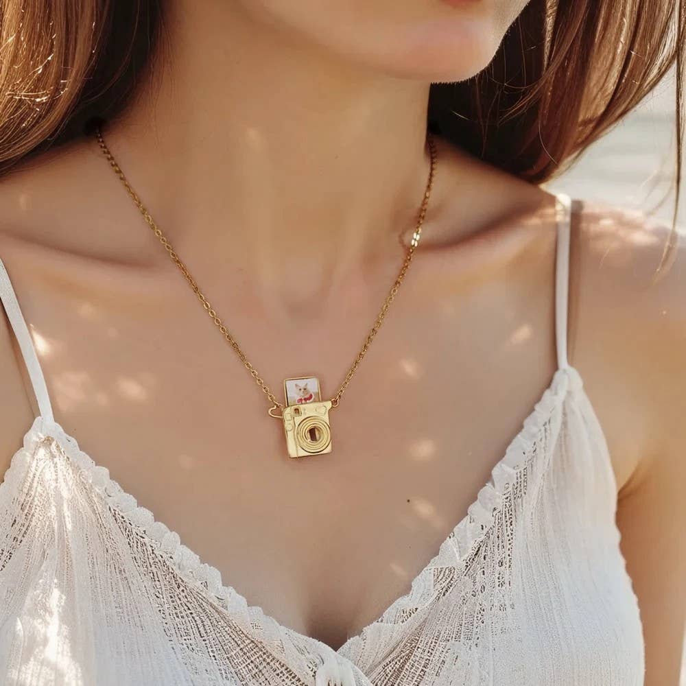 Syrrios Gifts LLC - Wholesale Pendant/Charm Necklace - Camera Necklace with Personalized Photo Photography Pendant 6