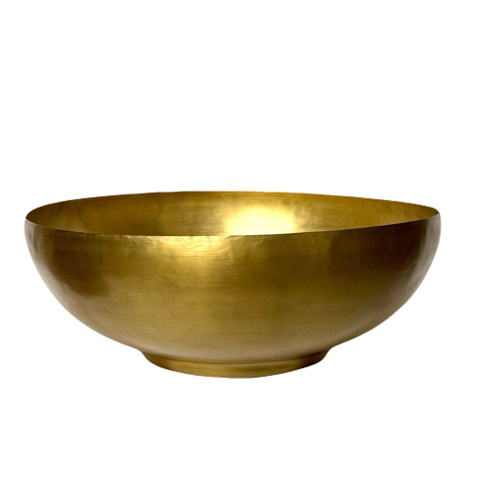 Bougainvillea - Wholesale Decorative Plate/Dish/Bowl - [AGBL-M] Antique Gold Bowl Large Metal - Moss1