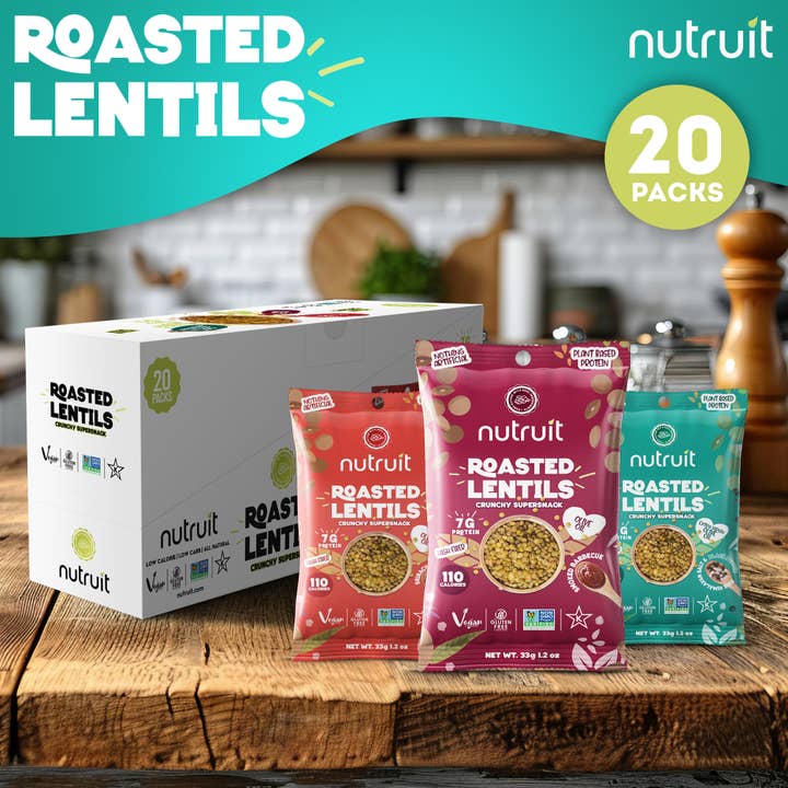 nutruit - Wholesale Nuts - Nutruit Roasted Lentil Snacks (Salt & Black Pepper)