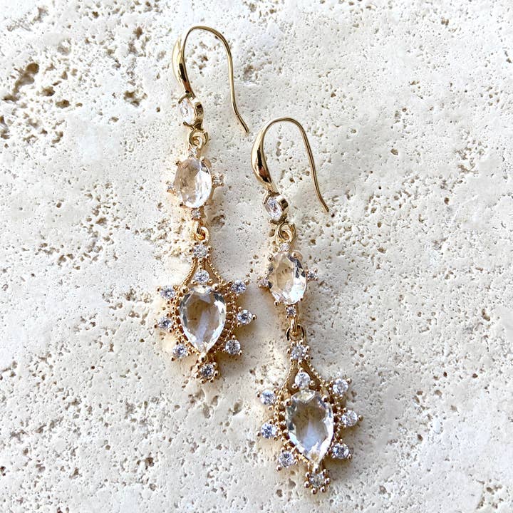 VB&CO Designs Handmade Jewelry - Venta al por mayor Pendientes colgantes - Pendientes modernos y vintage para fiestas de graduación, bodas, joyas formales