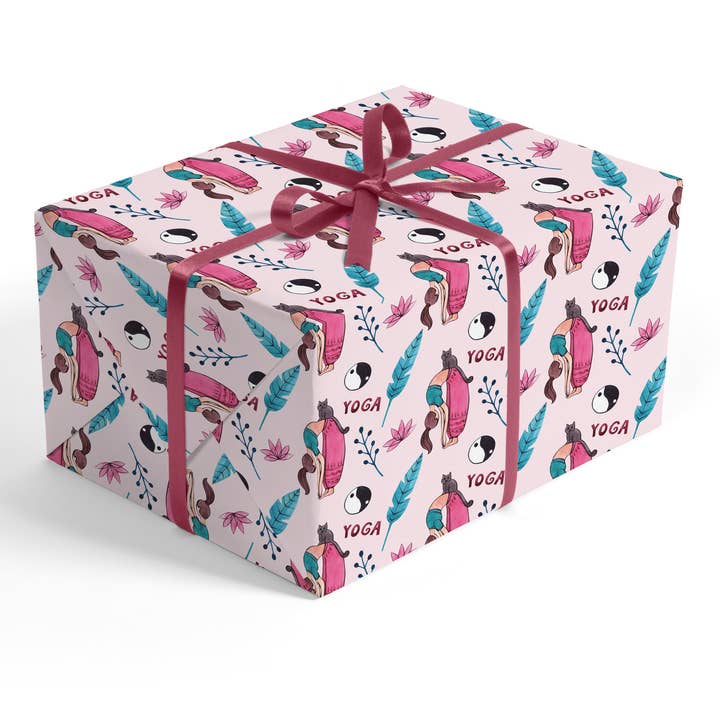 Carta da regalo Yoga Peace Pose per la vendita all'ingrosso da parte di Stesha Wrapt