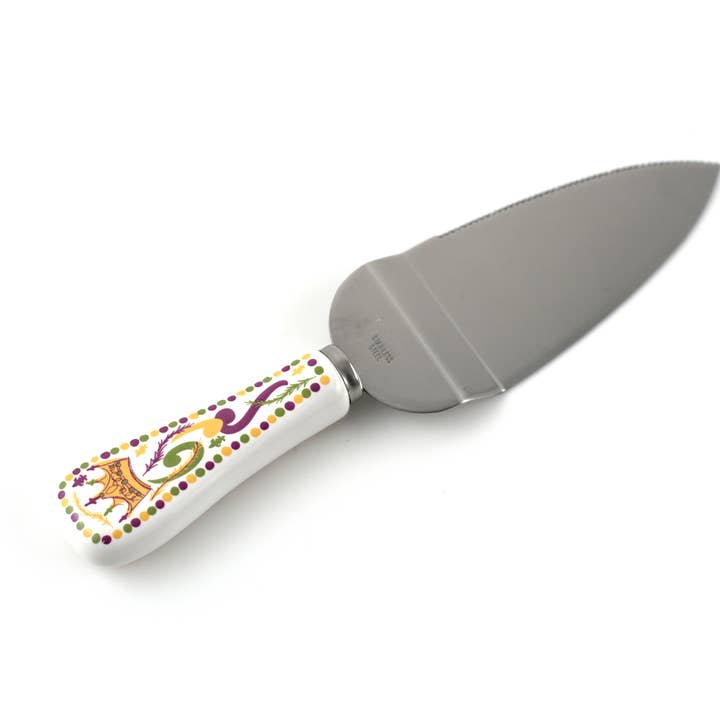 THE PARISH LINE - Wholesale Serving Utensil - Mardi Gras King Cake Knife0