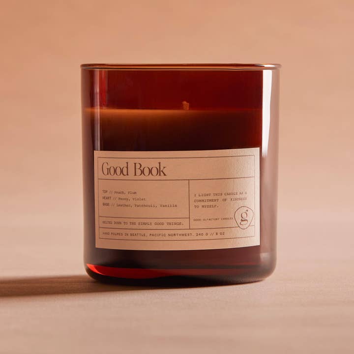 Good Olfactory Candles - Wholesale Jar/Filled Candle - Good Book Candle1