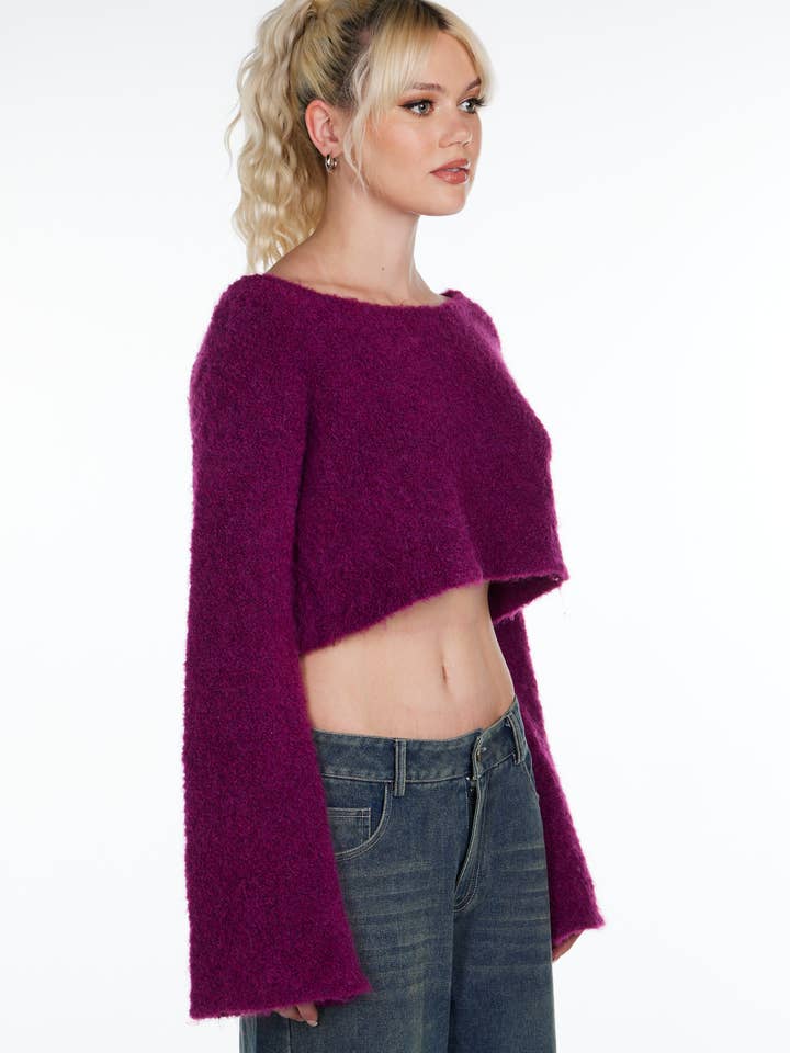 Pretty Damage - Wholesale Knit Sweater - Women's - Stay-in-Bed Knit Sweater