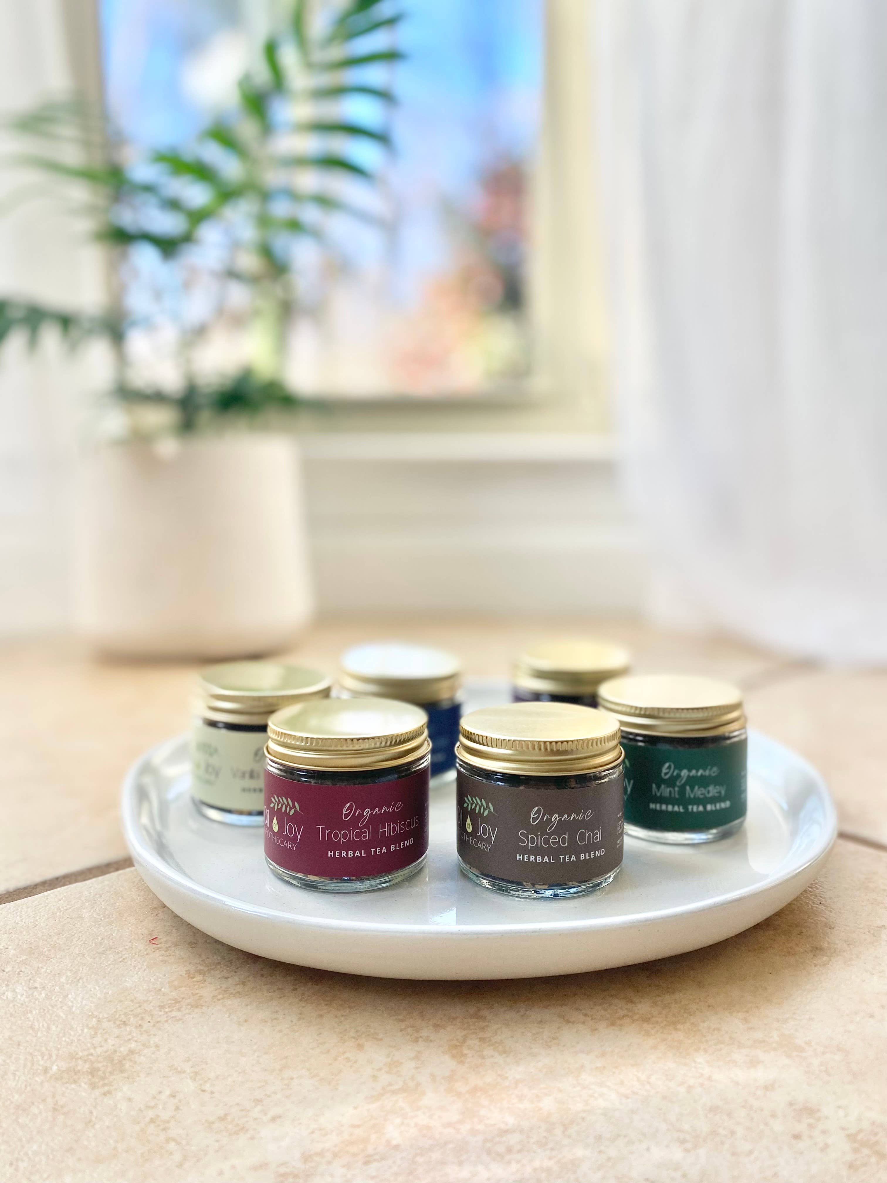 Oil of Joy Apothecary – wholesale Loose tea – Mini Tea Blends, Organic1