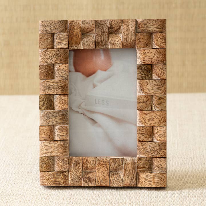 Marco de celosía de bloques de madera para venta al por mayor de India Handicrafts Inc