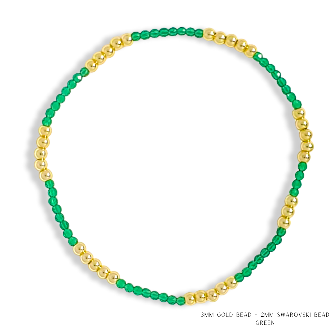 Savvy Bling - Vendita all'ingrosso Bracciale con perline - Bracciale con Perline in Oro e Cristalli Swarovski - Più Colori52