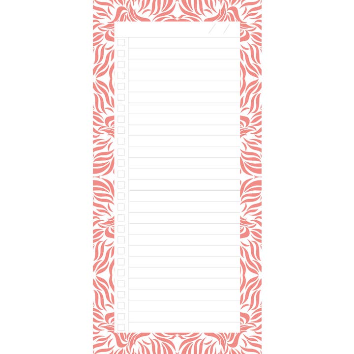 Coral Swishes Notepad for wholesale by Grace Jackson Design