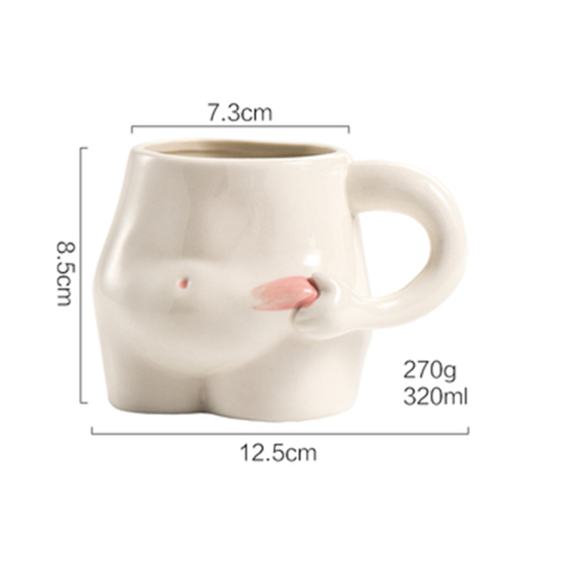 Homerely (We Cover All Import Duties) - Wholesale Coffee Mug - Creative Fat Belly Shape Ceramic Mug1