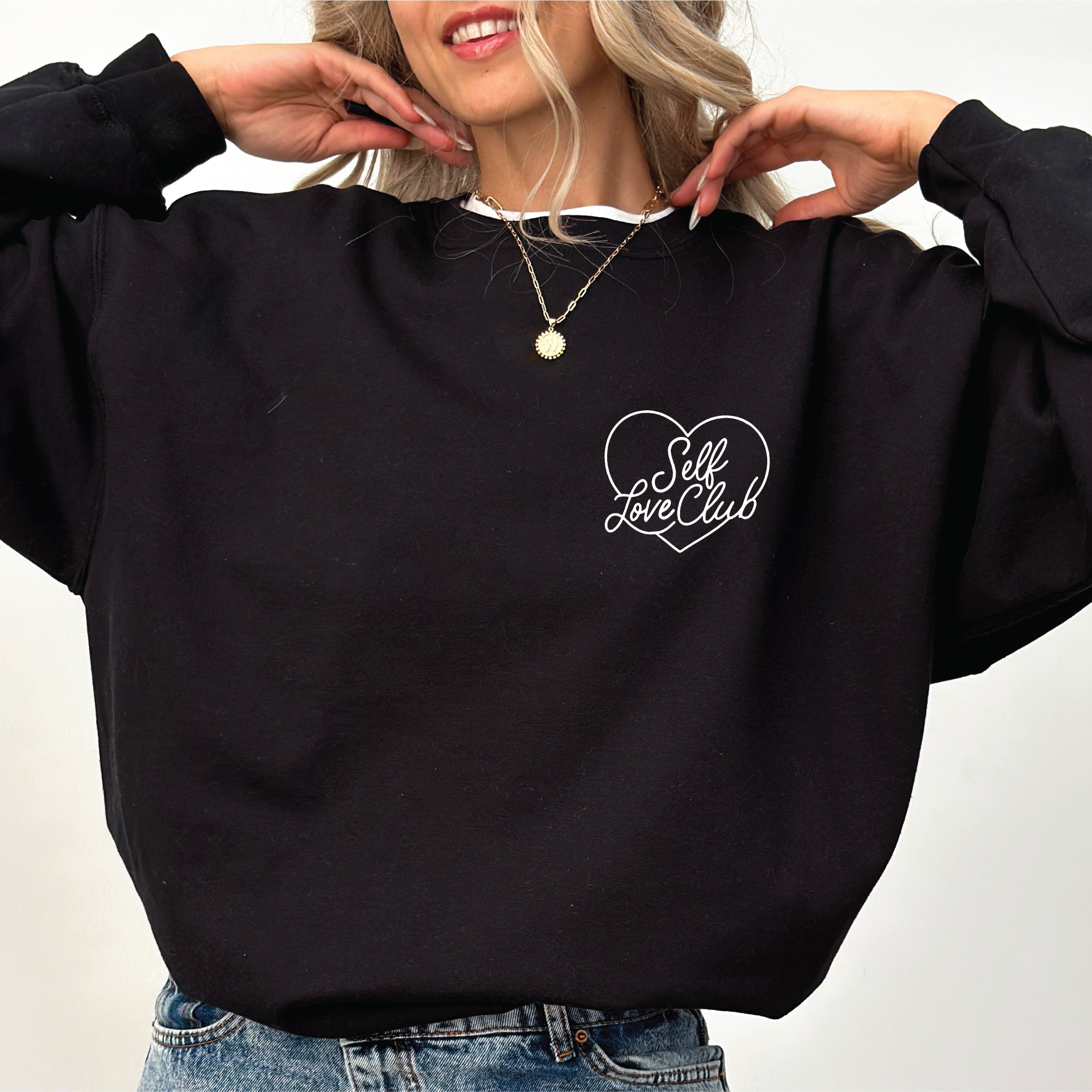 P E T I T R U E - Vente Sweat-shirt – femme - Sweat-shirt brodé Club de l'amour de soi Saint-Valentin10