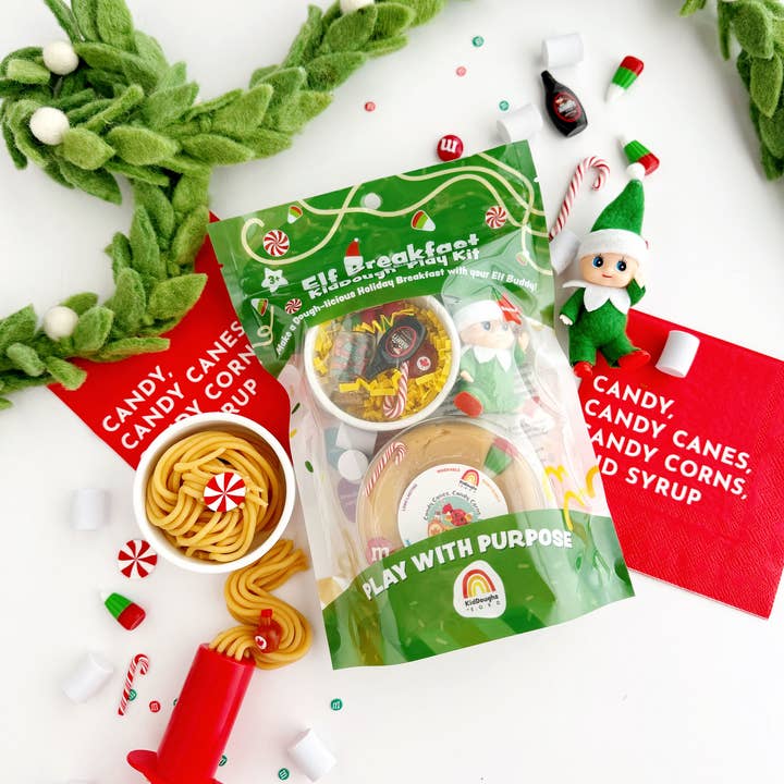 Earth Grown KidDoughs (KidDoughs by EGKD) - Wholesale Toy Set - Kids - Elf Breakfast (Maple Syrup) KidDough Play Kit