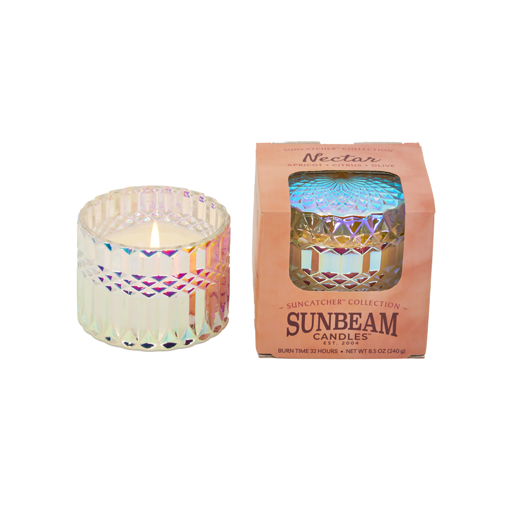 Sunbeam Candles, Inc - Wholesale Pot/gevulde kaars - Nectar - Abrikoos, Citrus & Olijf (3 potten in doos)1