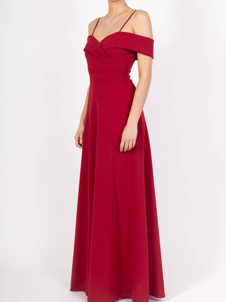 Alice'Desir - Wholesale Gown - Women's - 8892 A-line dress with boat neckline14