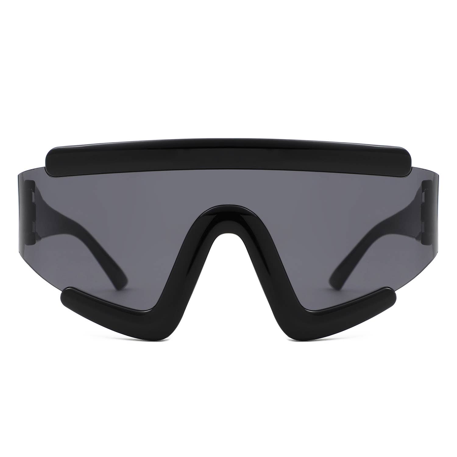 Cramilo Eyewear - Wholesale Sunglasses - Unisex - Oversize Futuristic Shield Wraparound Visor Sunglasses1