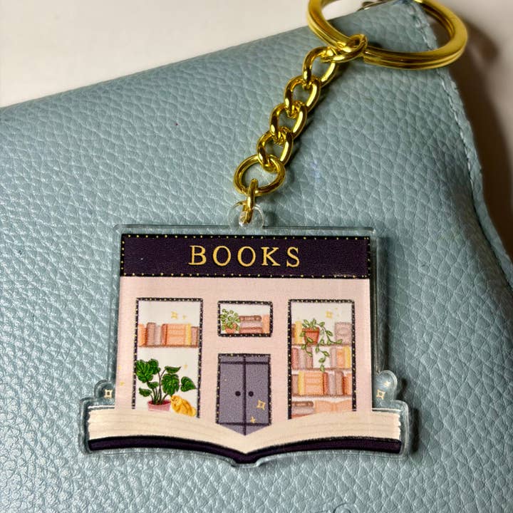 Bookstore Keychain for wholesale by Designs with Jamie