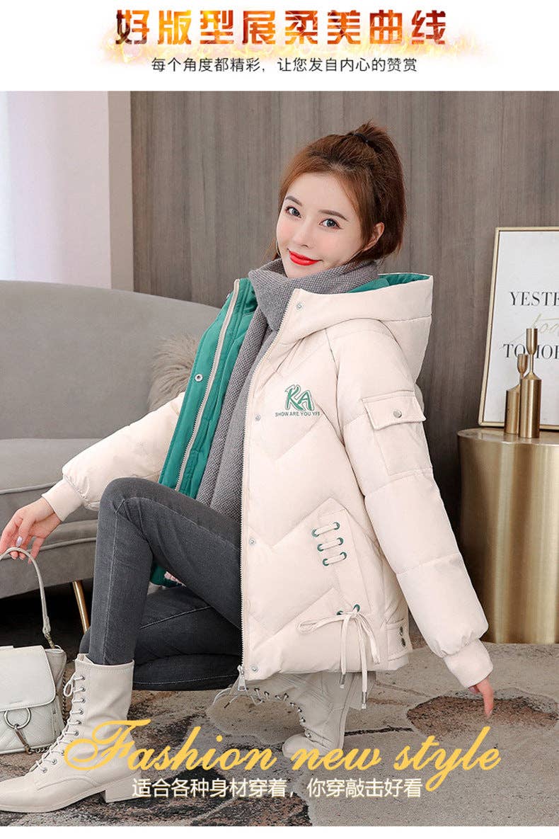Marayn - Wholesale Puffer Jacket - Women's - Chic 2025 Winter Puffer Jacket Korean Style Warm Loose #215
