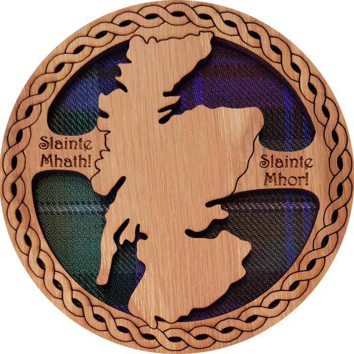 Round Scotland Map Coaster | LCR05 for wholesale by LT Creations