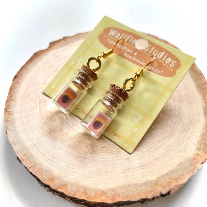 WallflourStudios - Wholesale Dangle Earrings - DIY Recipe in a Bottle Earrings1