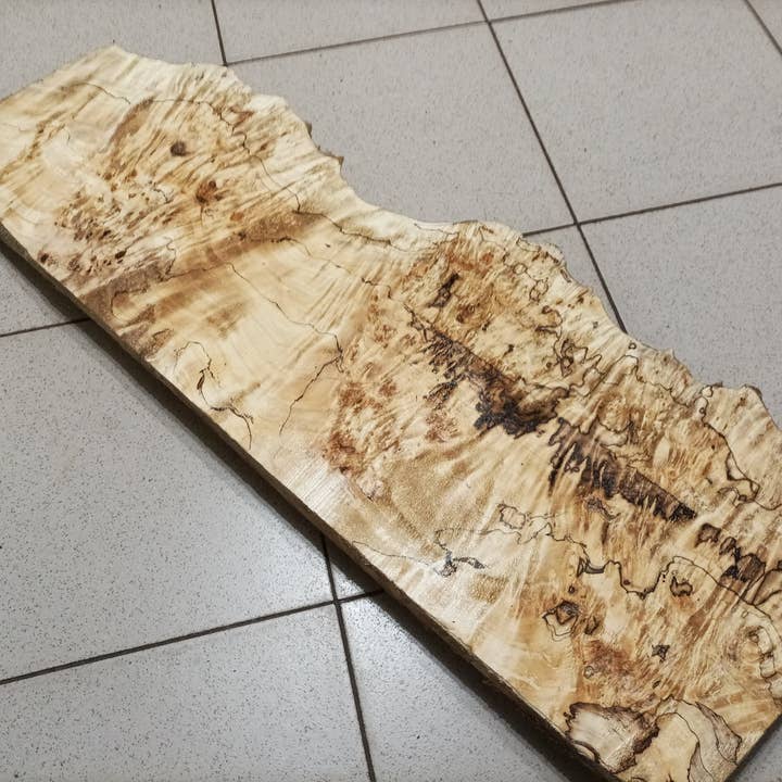 Bloco de Madeira de Álamo Burl para Corpo de Guitarra Trabalhos em Madeira #3 por atacado de Prut63683