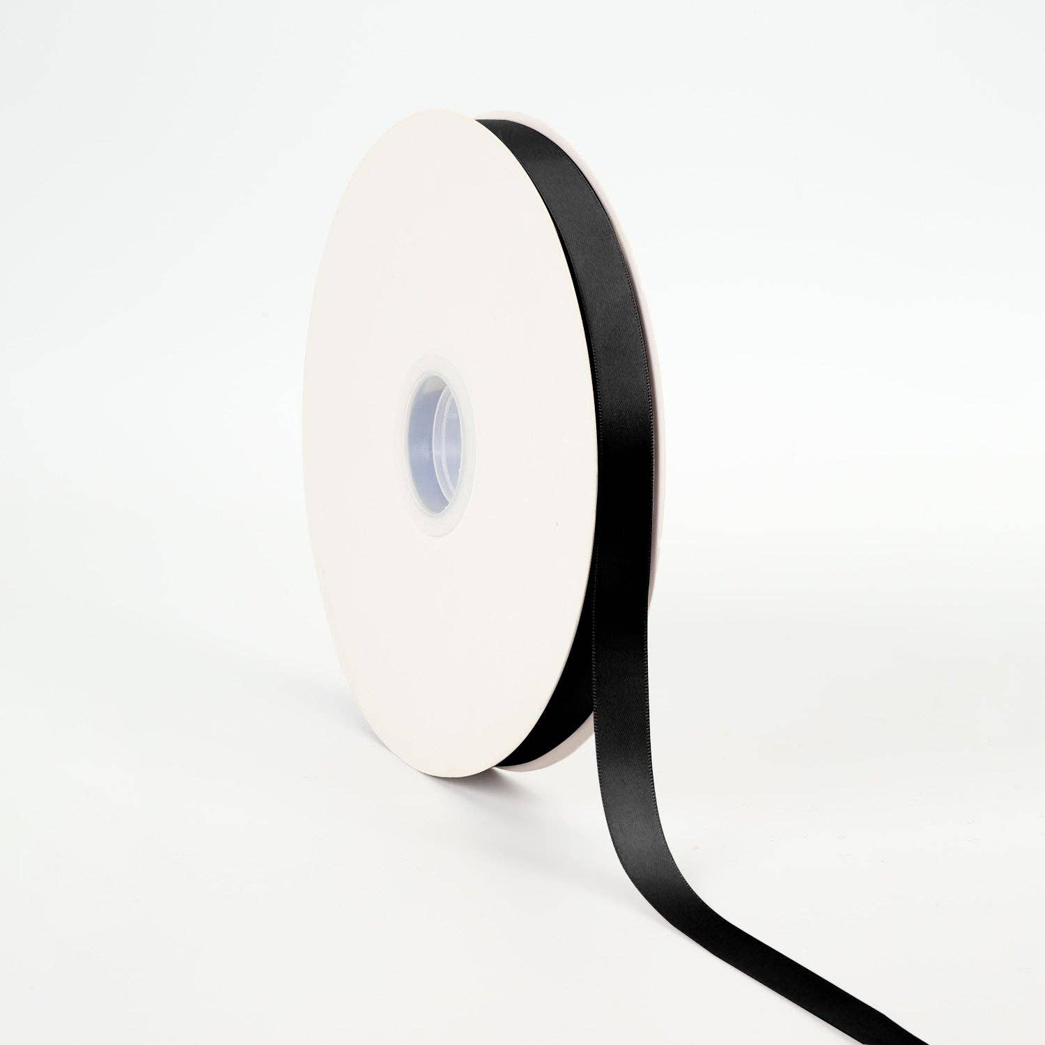 LA Ribbons Wholesale - Wholesale Linten - Dubbelzijdig satijnen lint | Zwart (030)4
