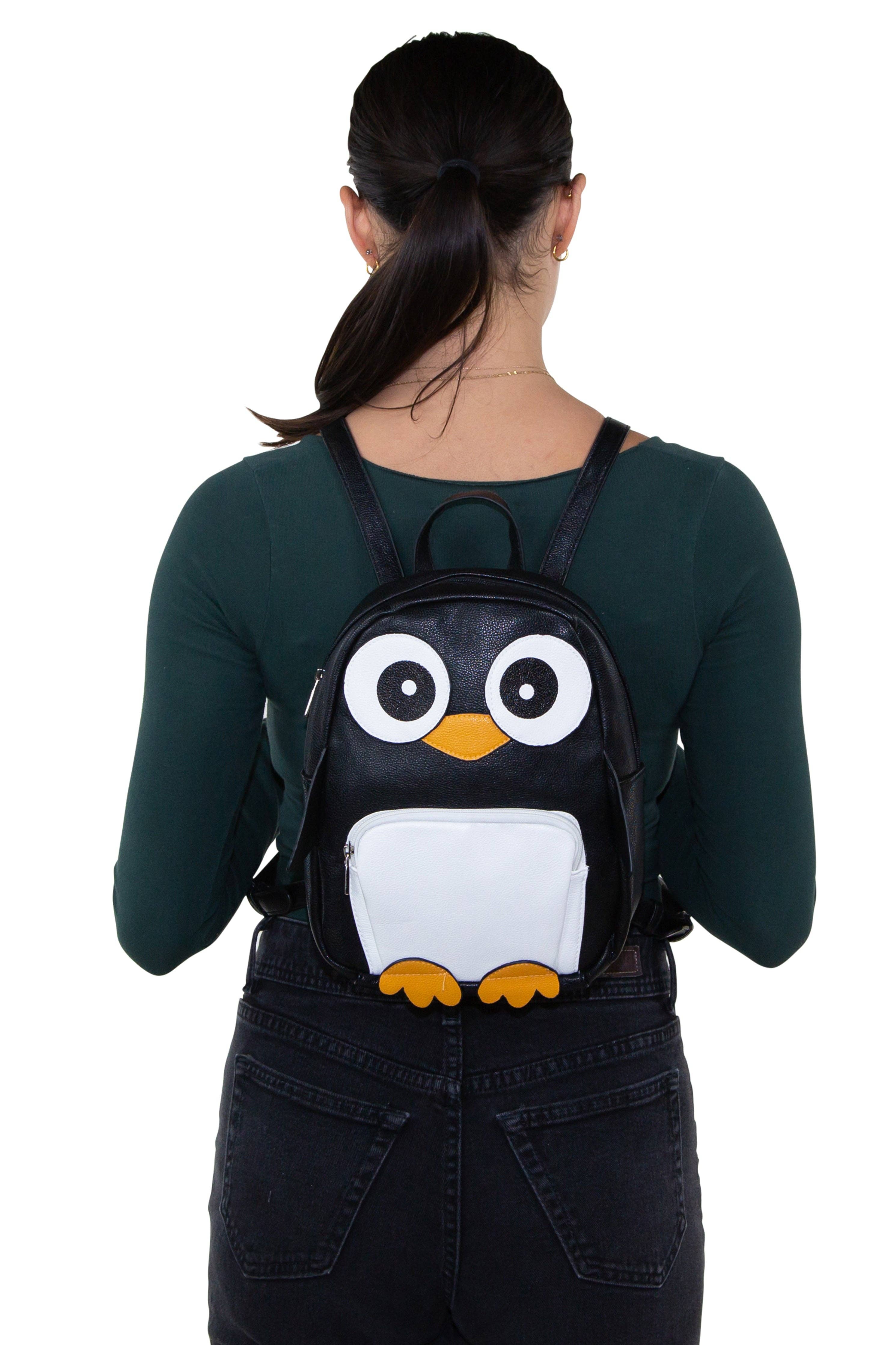 COMECO INC - Vente Sac à dos – femme - Mini sac à dos pingouin en matière vinyle6