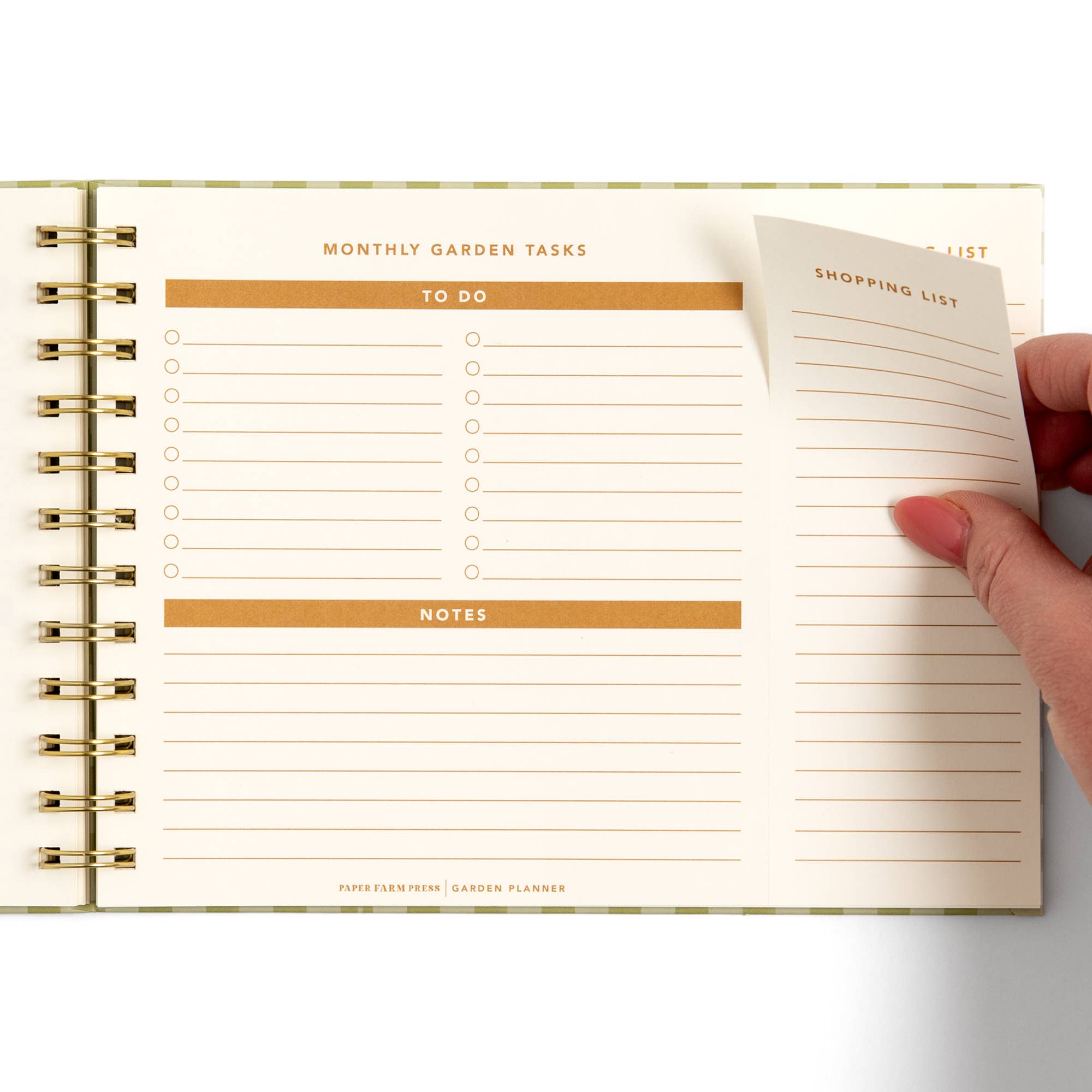 Paper Farm Press - Wholesale Planner - Life On The Homestead Garden Planner - Gingham8