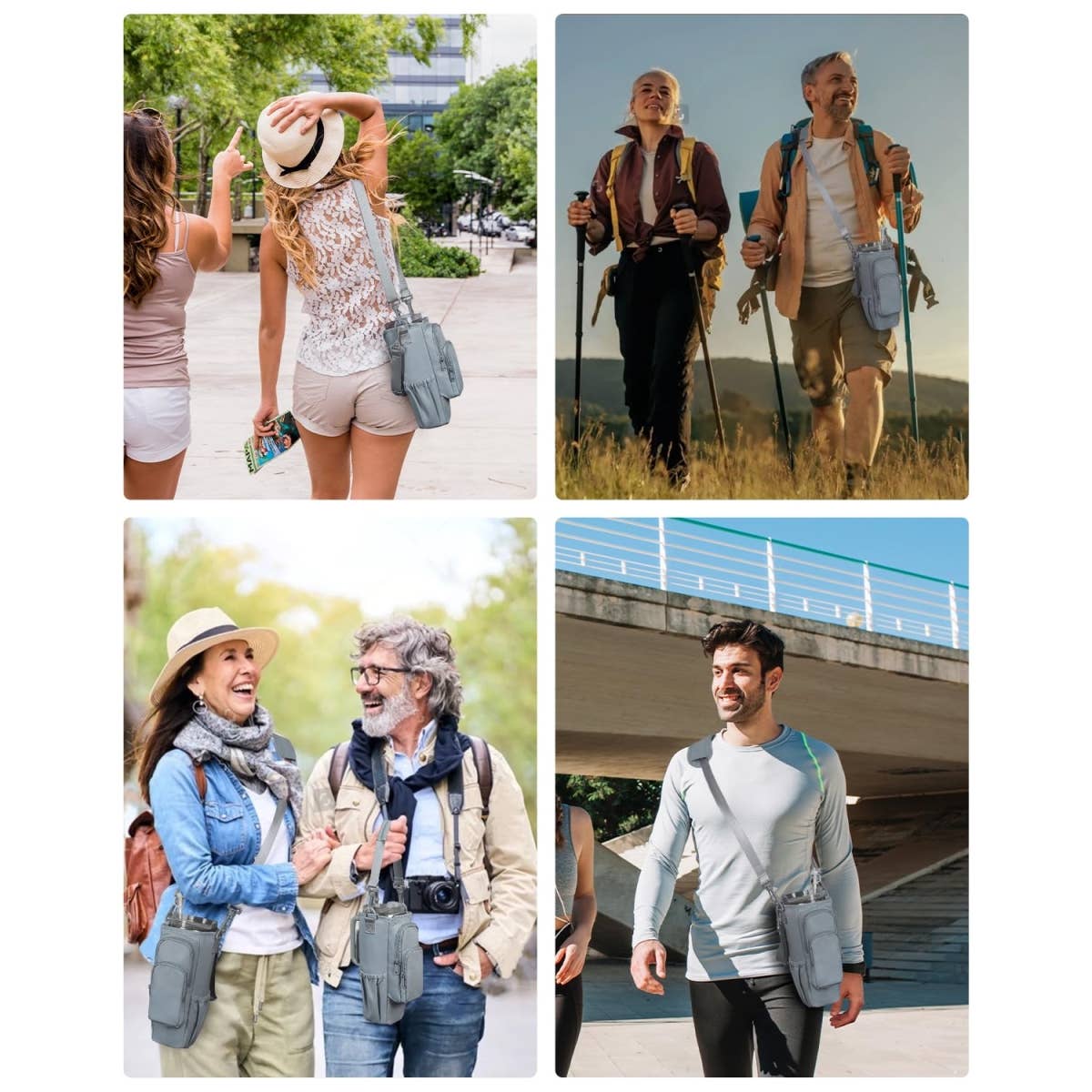 wandf - Wholesale Crossbody Bag - Unisex - Water Bottle Holder Pouch with Phone Pocket Cup Sling Bag10