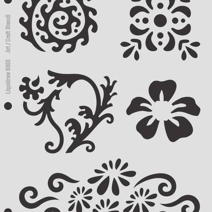 Liquidraw – wholesale Stencil/craft die – Design Stencils for Crafts, Furniture Painting, Drawing, Cakes, Letters, Numbers, Card Making, Christmas Decoration, Glass, Flowers, Wood, Wedding Invitations, Scrapbooking, Journals1