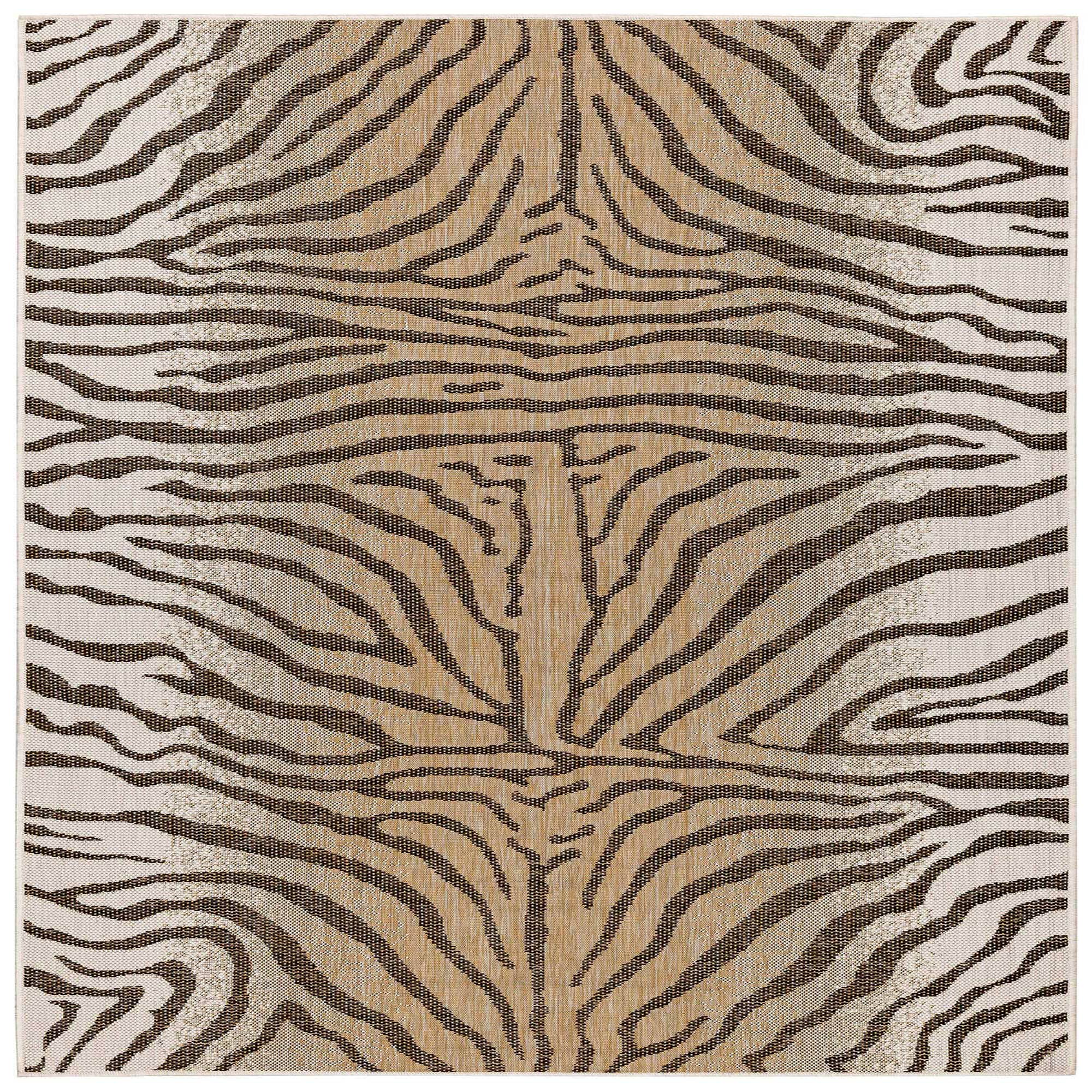 Sand Carmel Zebra Indoor/Outdoor Rug for wholesale on Faire6