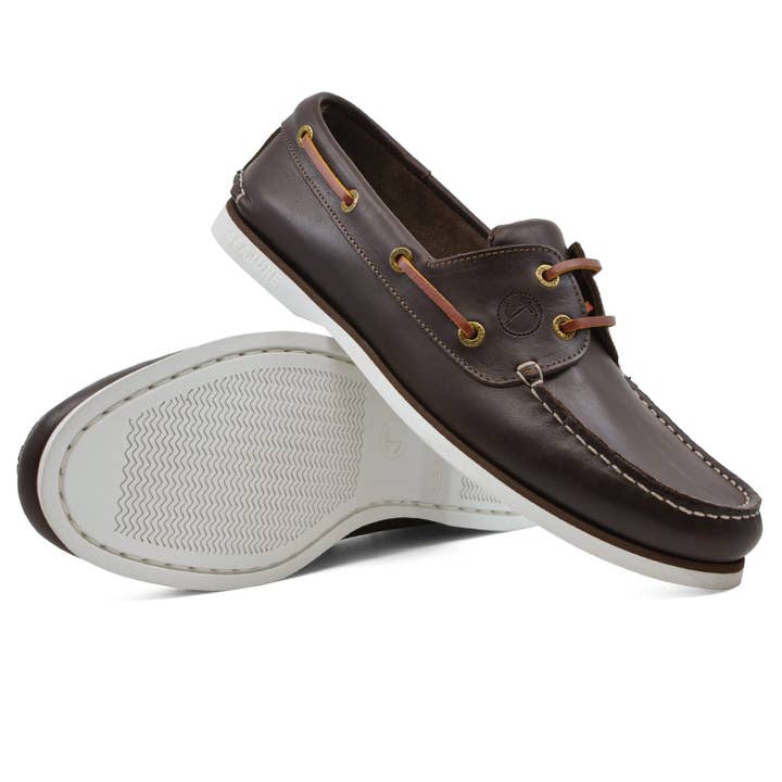 Seajure - Wholesale Boat Shoes - Men's - Men’s Boat Shoes Seajure Forvie Dark Brown Leather1
