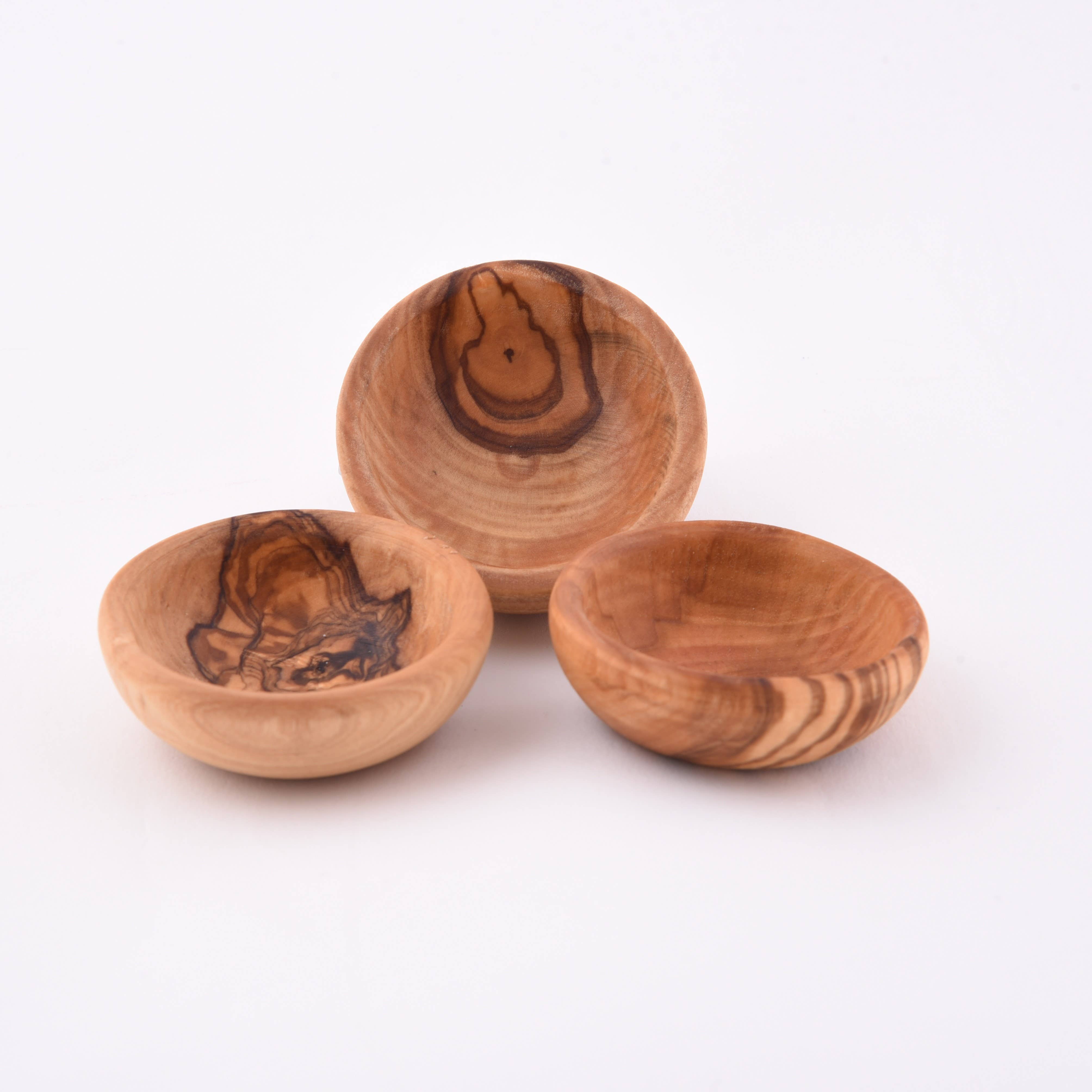 Carré Olive Wood - Venta al por mayor Bandejas/platos/boles decorativos - Mini cuenco de madera de olivo2