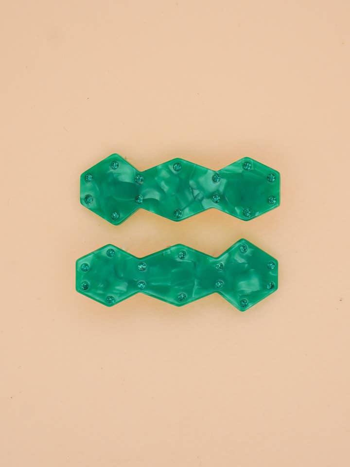 Vase Clips in Jaded Sparkle for wholesale by Paulina Otero