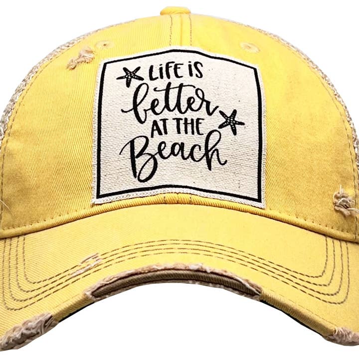 Vintage Life - Wholesale Trucker Hat - Women's - Life Is Better At The Beach Trucker Hat Baseball Cap0