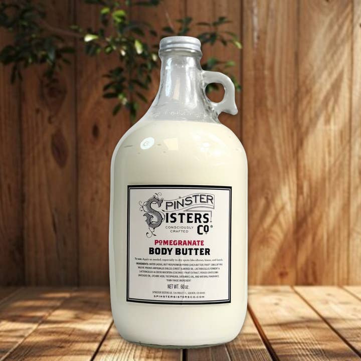 Spinster Sisters Co. / Old Salt Grooming Supply – Bálsamo/manteiga corporal por atacado – Loção de Manteiga Corporal a Granel (60 oz): Manteiga de Karité de Comércio Justo3