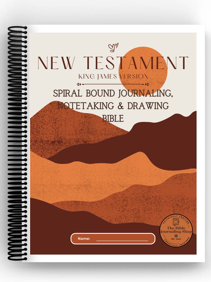 KJV Spiral Bound Journaling Bible - Desert Morning for wholesale by The Bible Journaling Shop