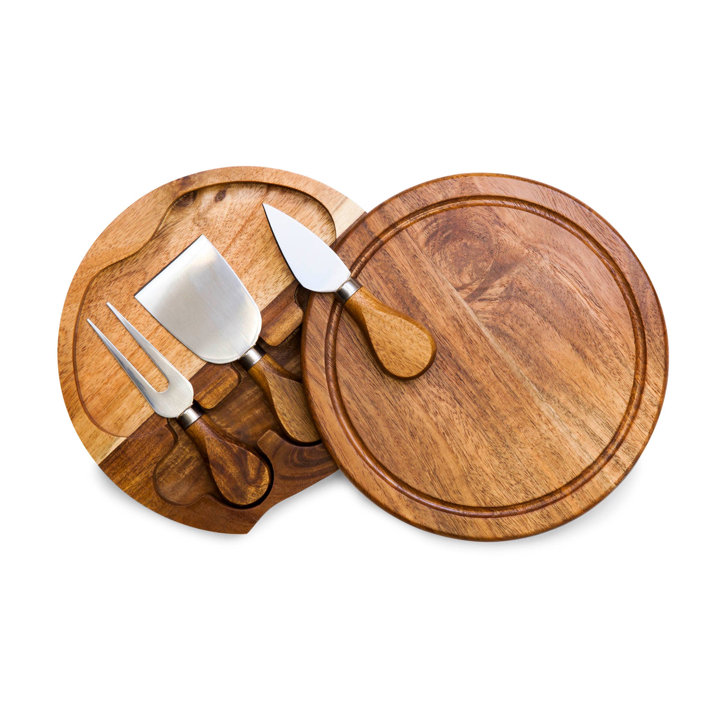 Acacia Brie Cheese Cutting Board & Tools for wholesale on Faire1