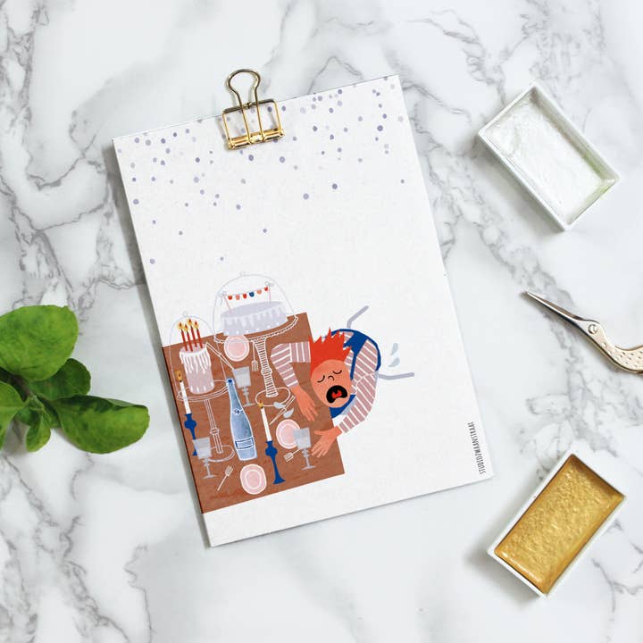 STUDIOZWAANSTRAAT – Engroshandel Postkort – postkort 'det er min fest... '3