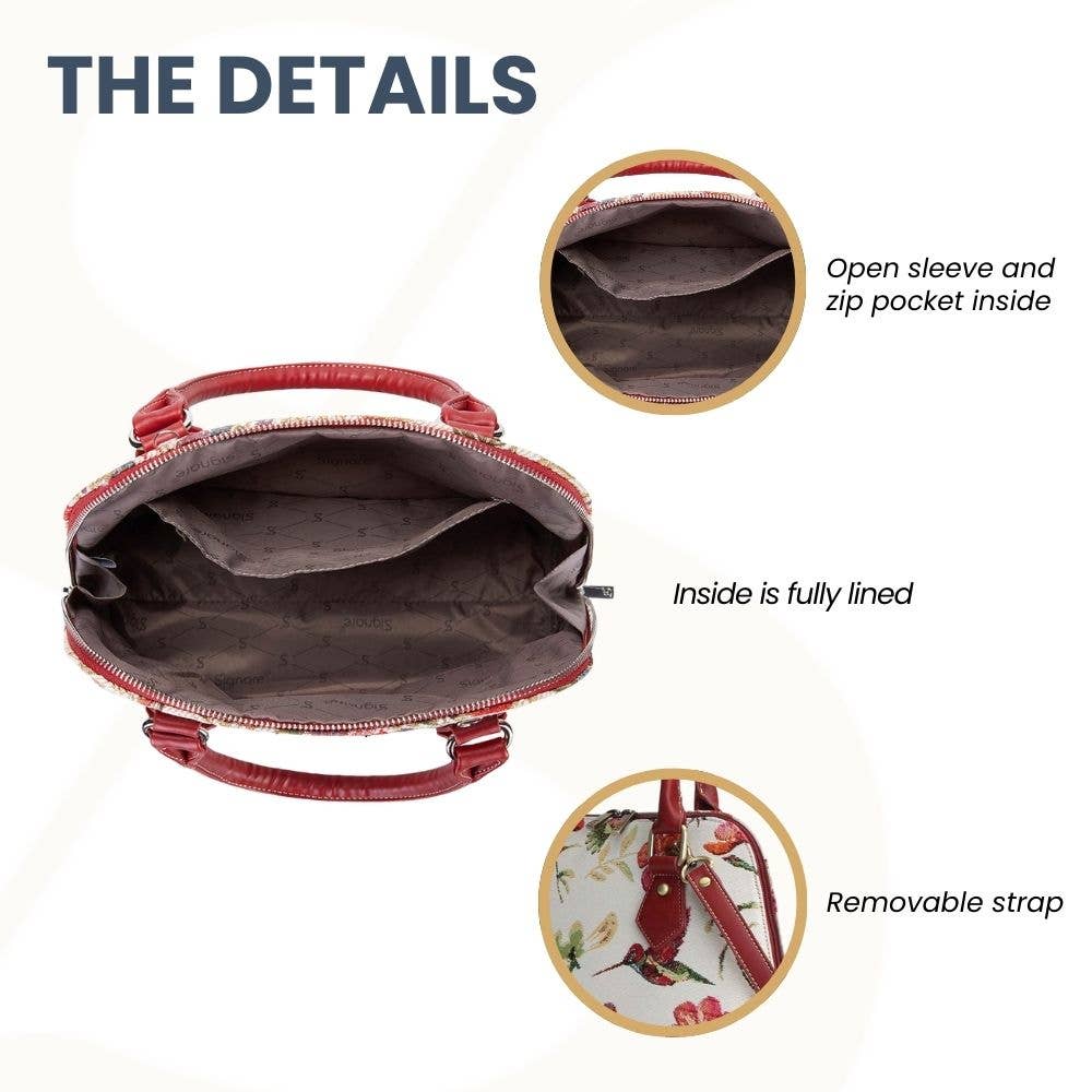 SignareArt - Wholesale Top Handle Bag - Women's - CONV-HUMM | Hummingbird Convertible Top Handle Purse Handbag5