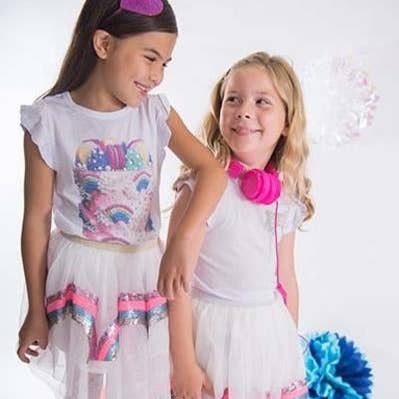 Glitter door Stoopher Regenboog Tule Rok voor wholesale door Tweenstyle By Stoopher