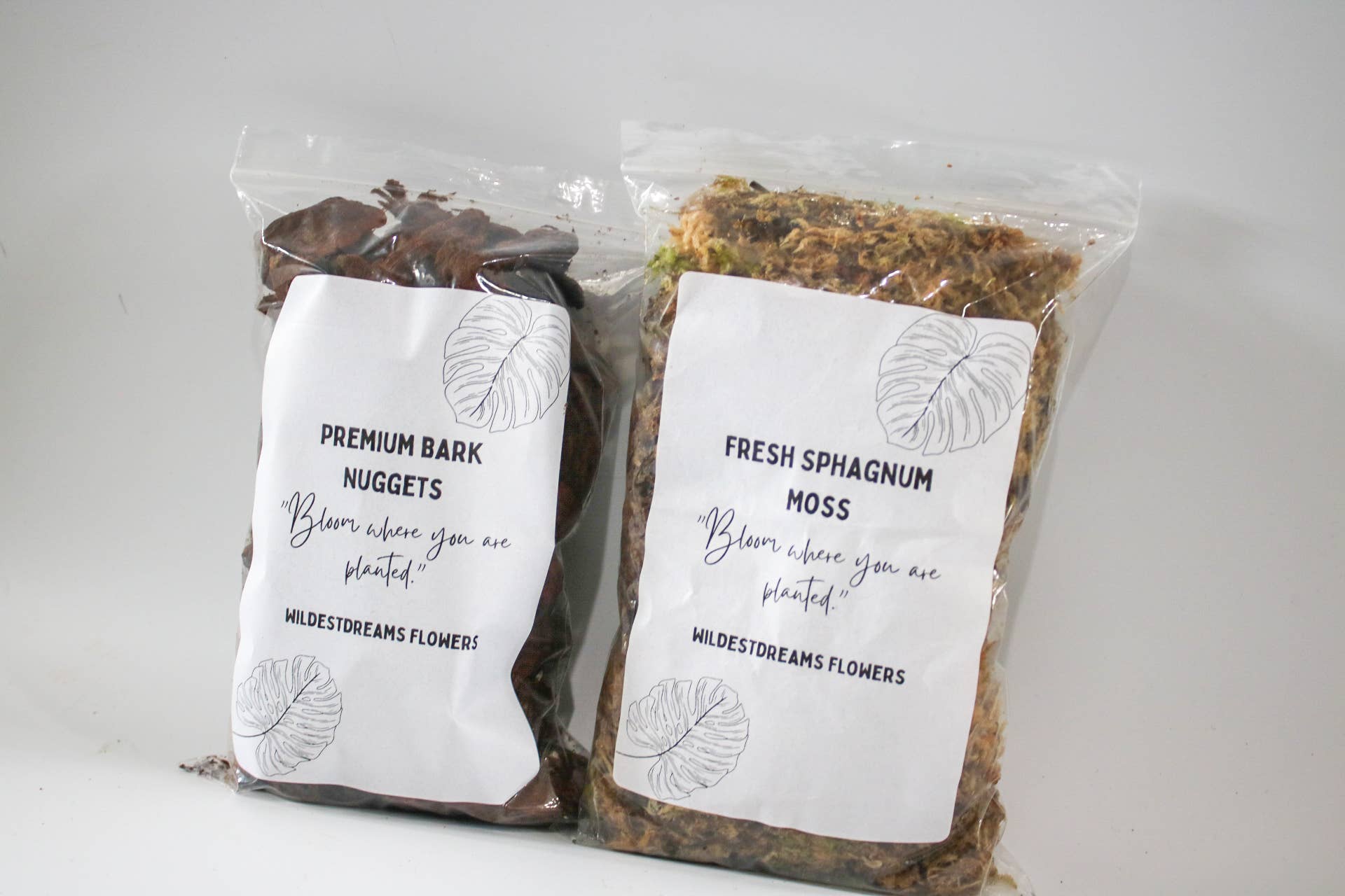 Wildestdreams.flowers - Vendita all'ingrosso Terriccio per piante/vasi - Confezione Duo Torba e Muschio Sphagnum Fresco per Piante1