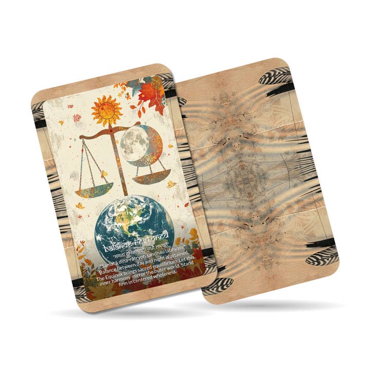 Ibiza Tarot USA - Wholesale Tarot Cards - Equinox Mantra Balance & Transition Oracle Deck – 22 Cards1